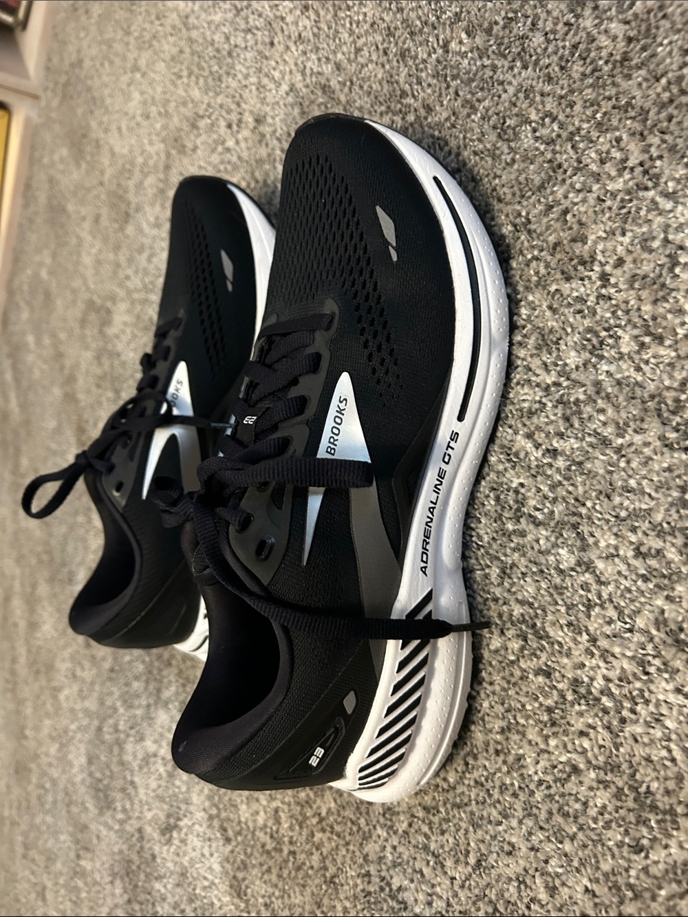 Brooks Women’s Adrenaline GTS Running Shoes — Black/White